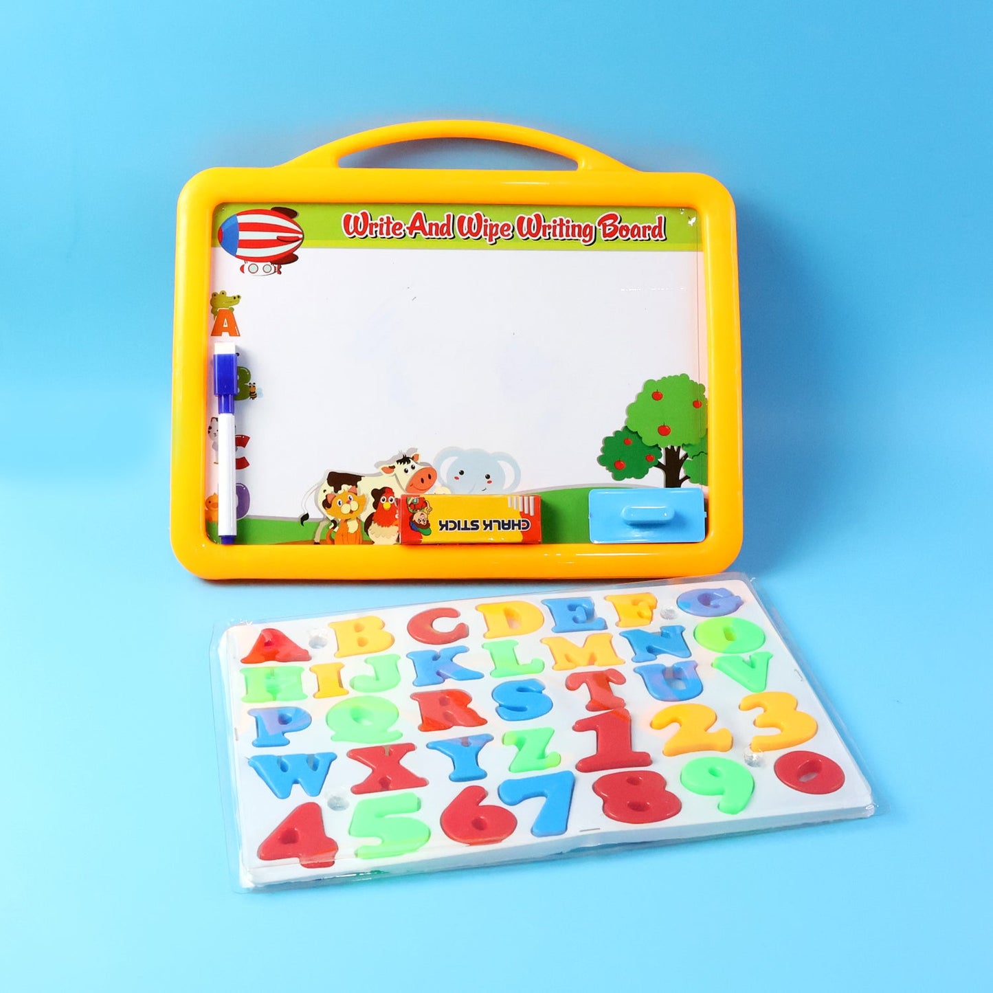 2-in-1 Kids Writing Board Set – Double-Sided Whiteboard & Blackboard