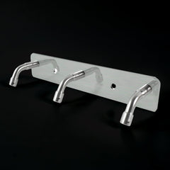 Stainless Steel Wall Mounted Coat 3 Hook Rack (14x3 / 1 Pc)