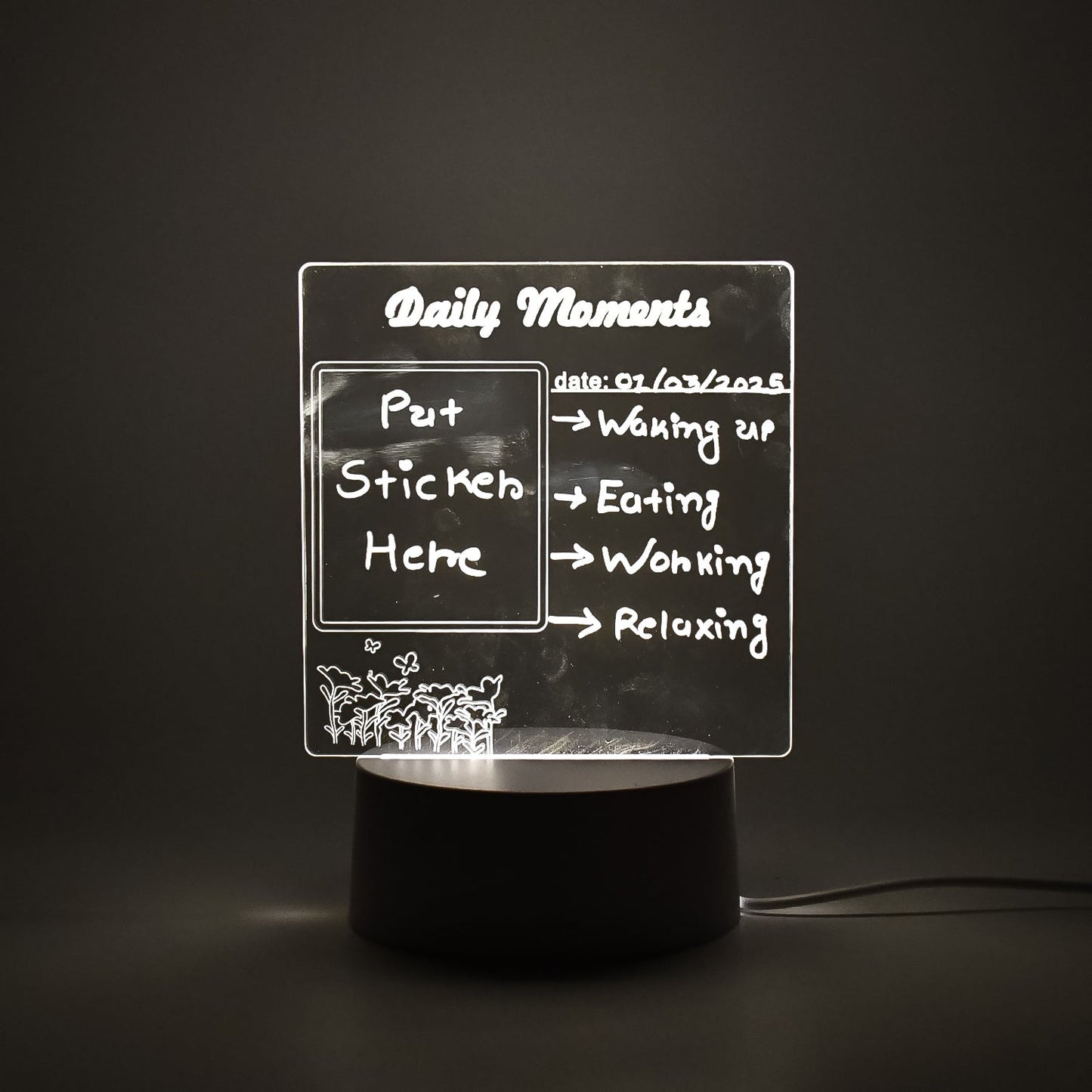 Creative Visualization Lamp 3 D Acrylic Decorative Lamp (1 Pc)