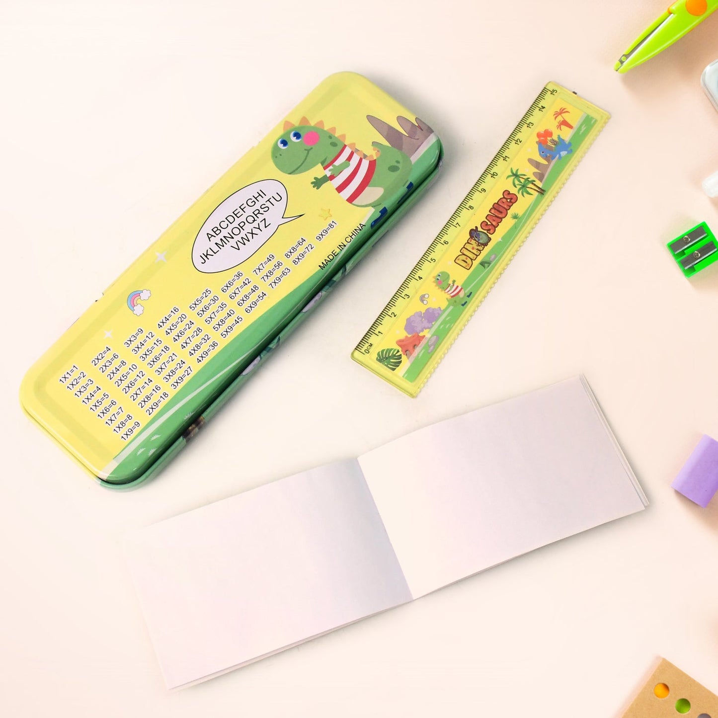 Dinosaur Printed Kids Stationery (Set)