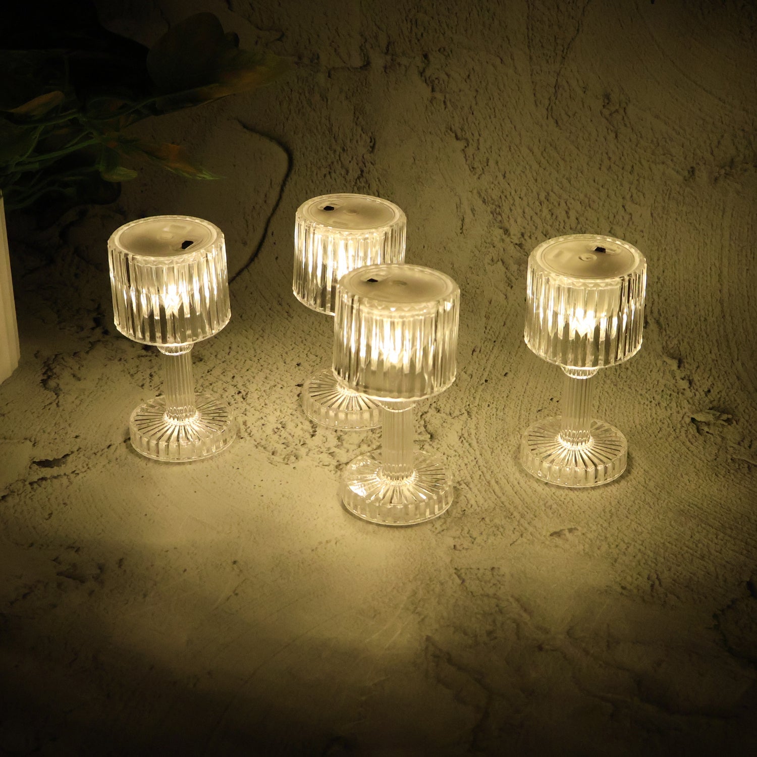 Crystal Lamp Set of 4