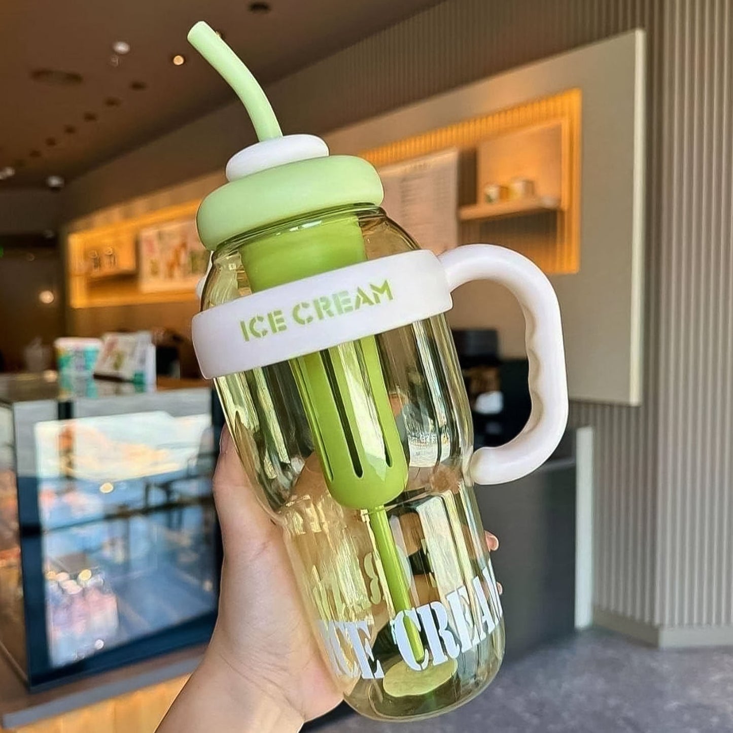 Ice-Cream Theme Bottle Sipper