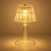 2in1 Transparent Mini Crystal Table Lamp with Reflection Light