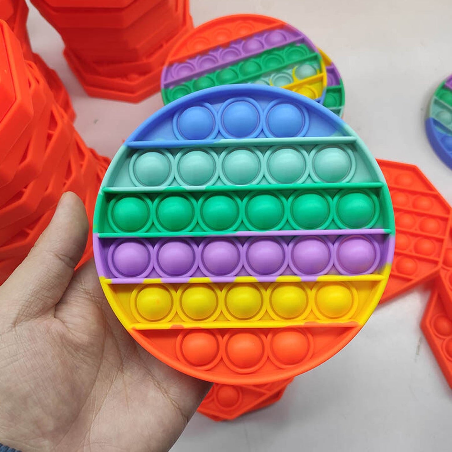 Colorful round it toy.