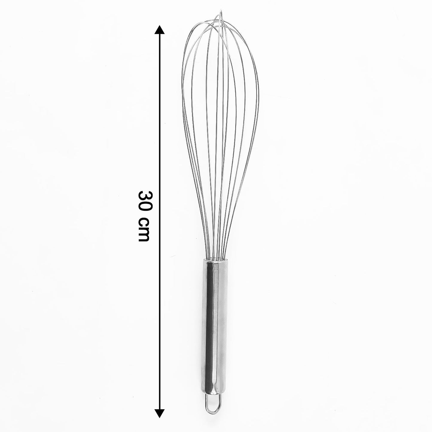 Large Stainless Steel Balloon Whisk Heavy-Duty Kitchen Tool (30cm / 1 Pc)