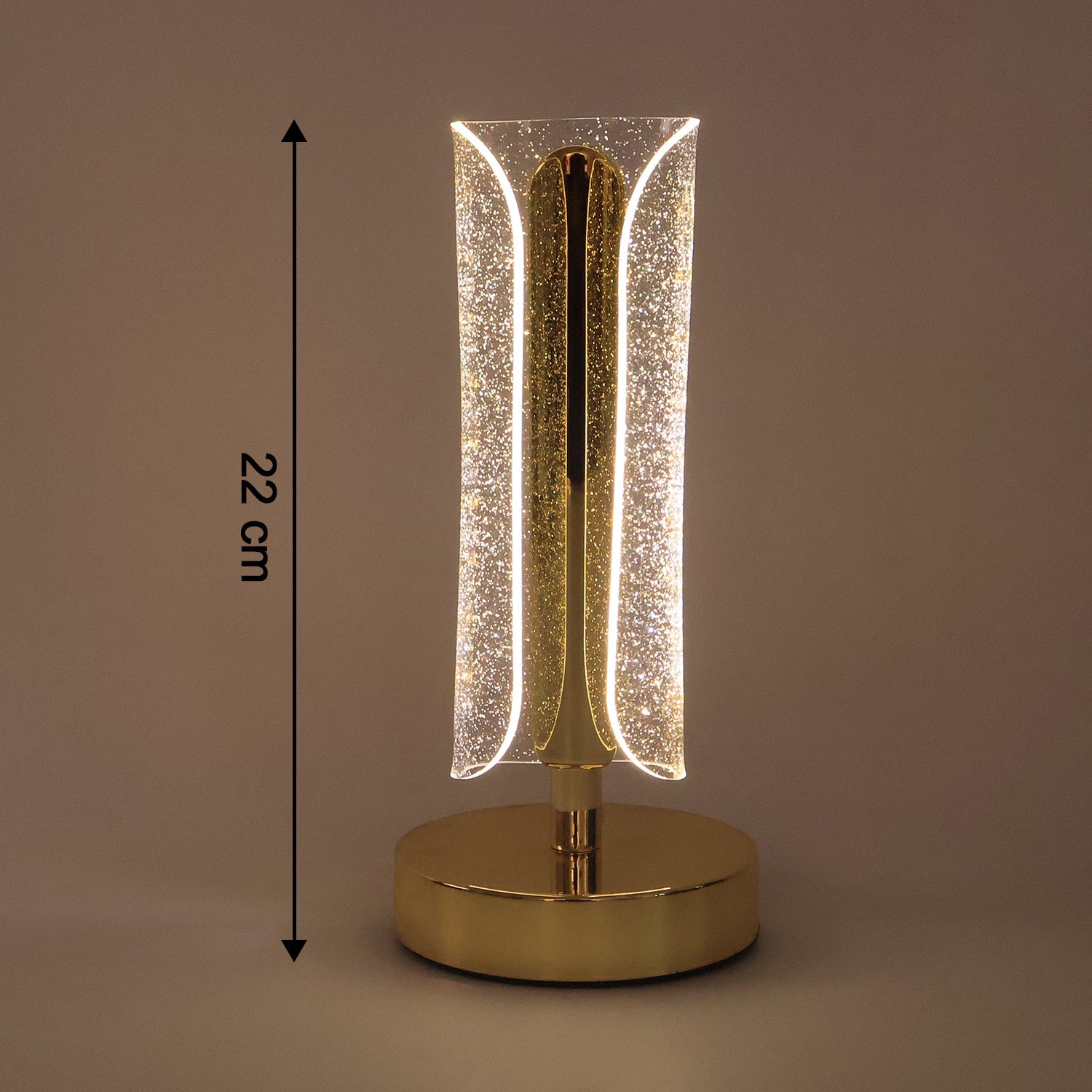 Golden LED Decor Lamp