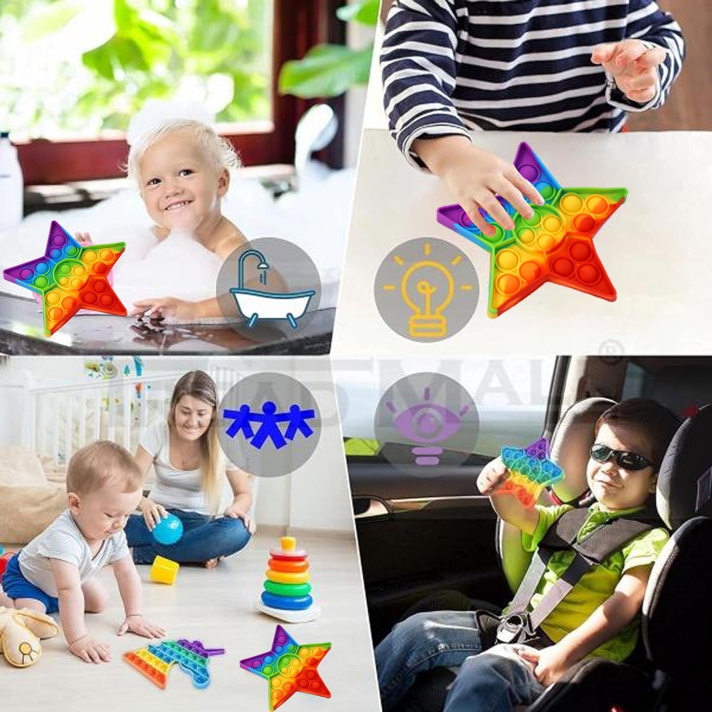 Bubble toy for stress relief and sensory fun