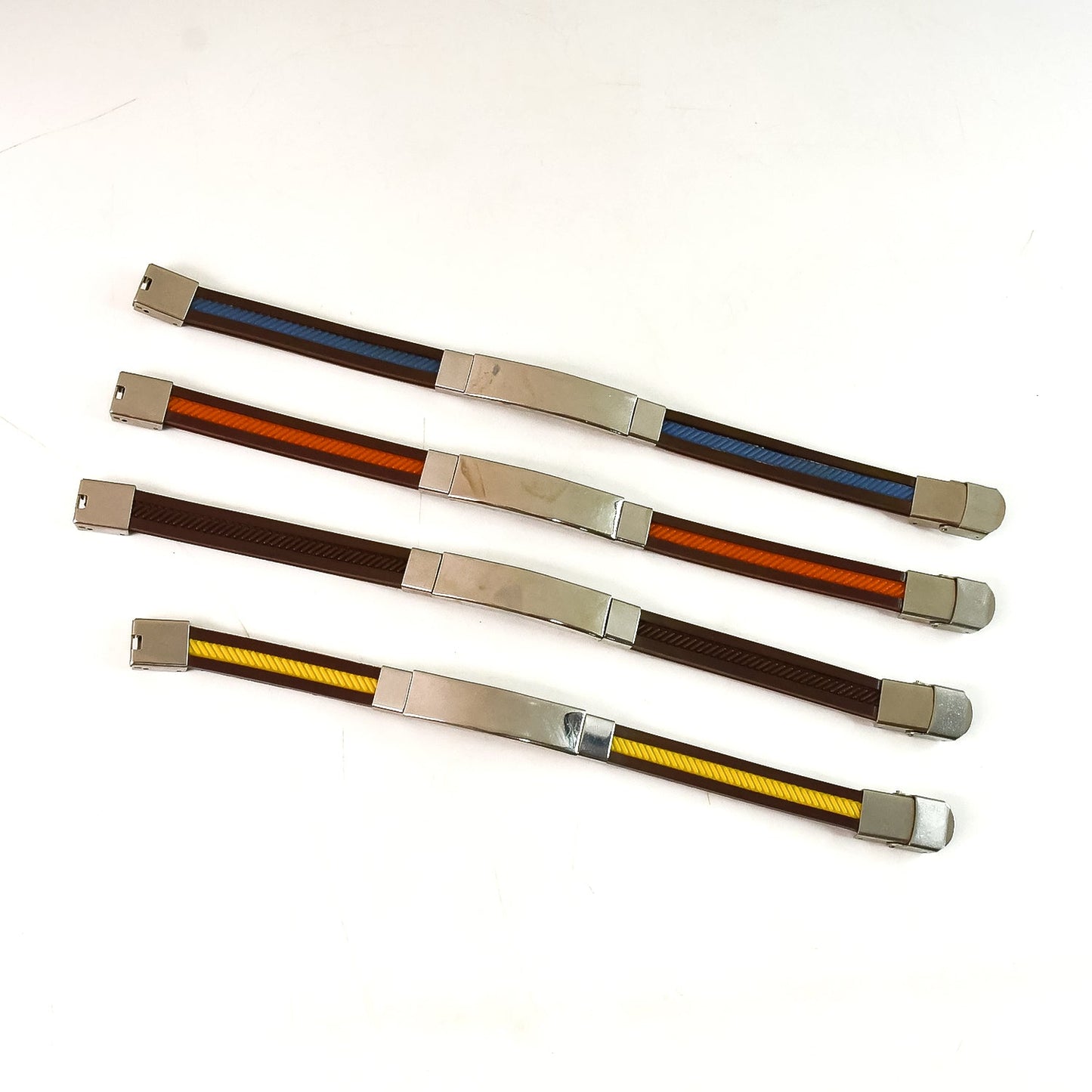 Customized Multicolor Plastic & Stainless Steel Bracelet (Mix Color / 1 Pc)