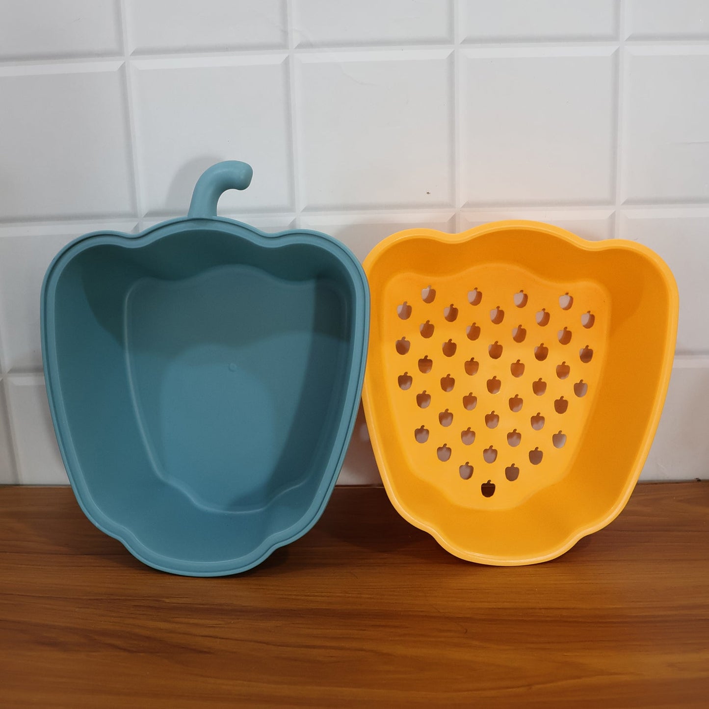 Pepper-Shape 2-in-1 Washing Bowl - (1 Pc)