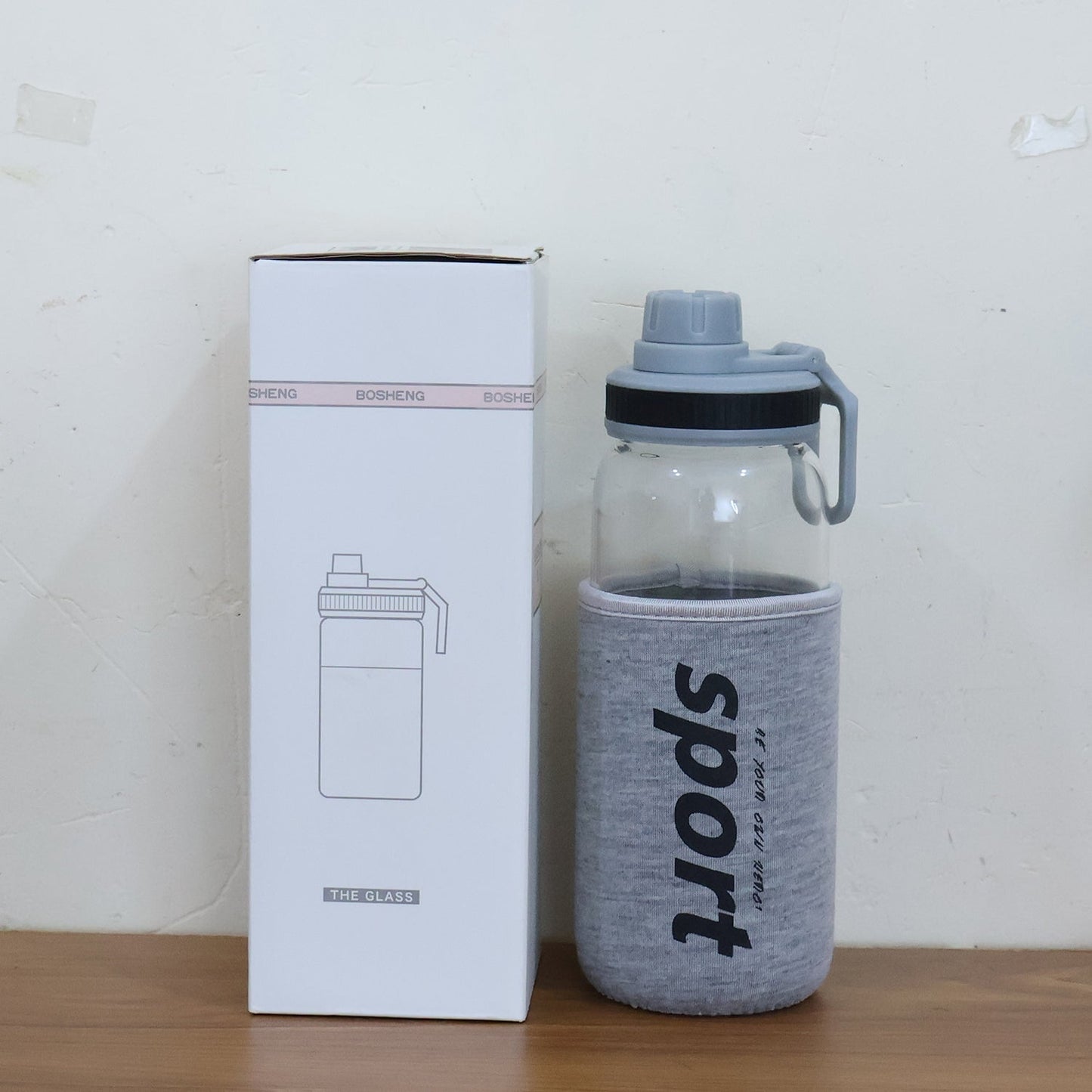 Sports Water Bottle with Protective Sleeve - (1 Pc / 700 ML)