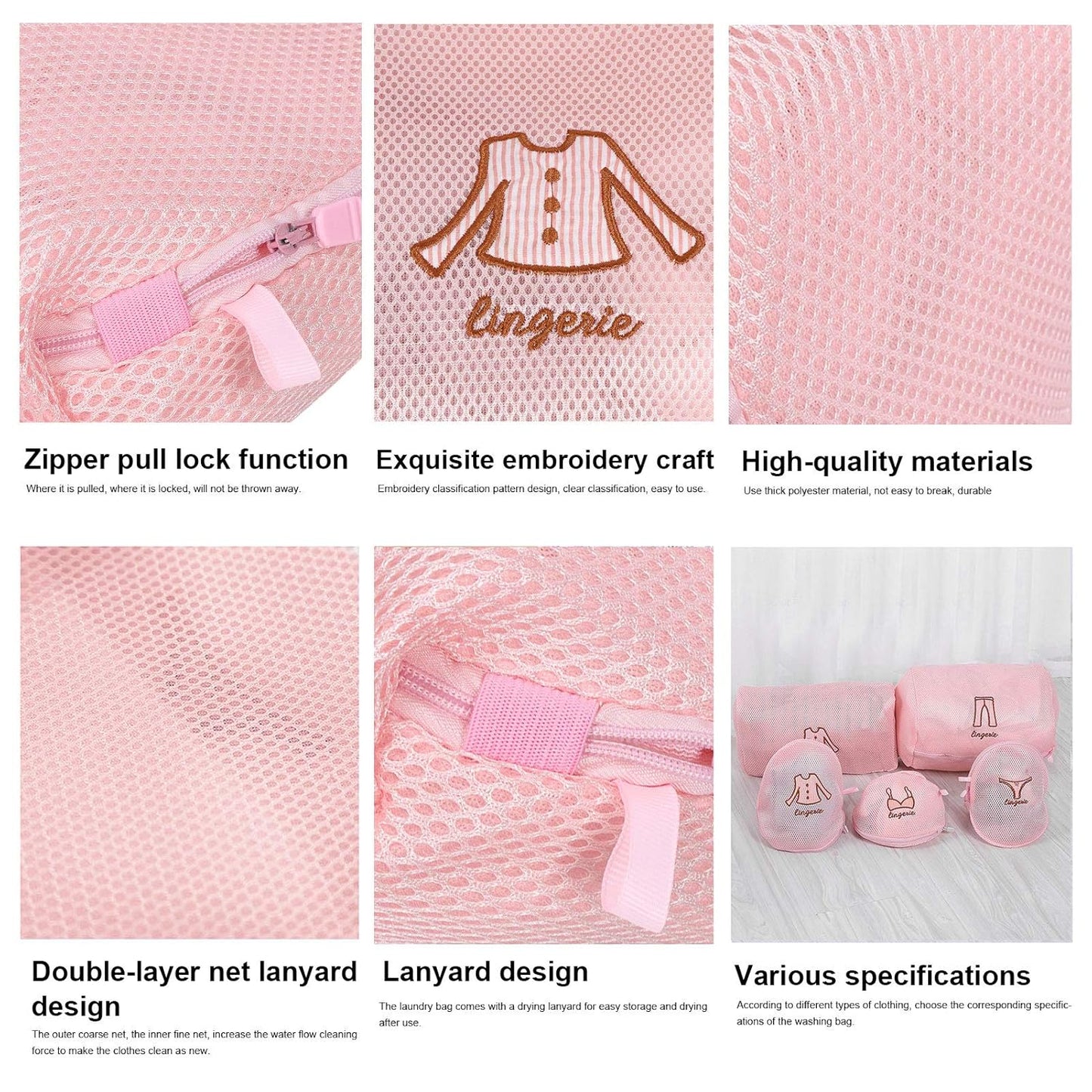 Premium Lingerie/Bra Laundry Wash Bag - (1 Pc)