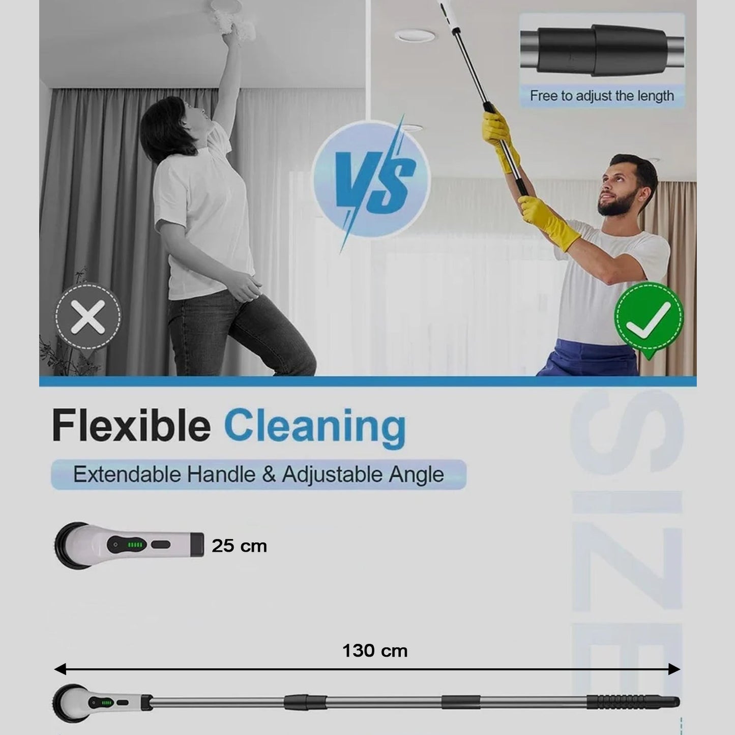 9-in-1 Electric Spin Scrubber - (1 Set)