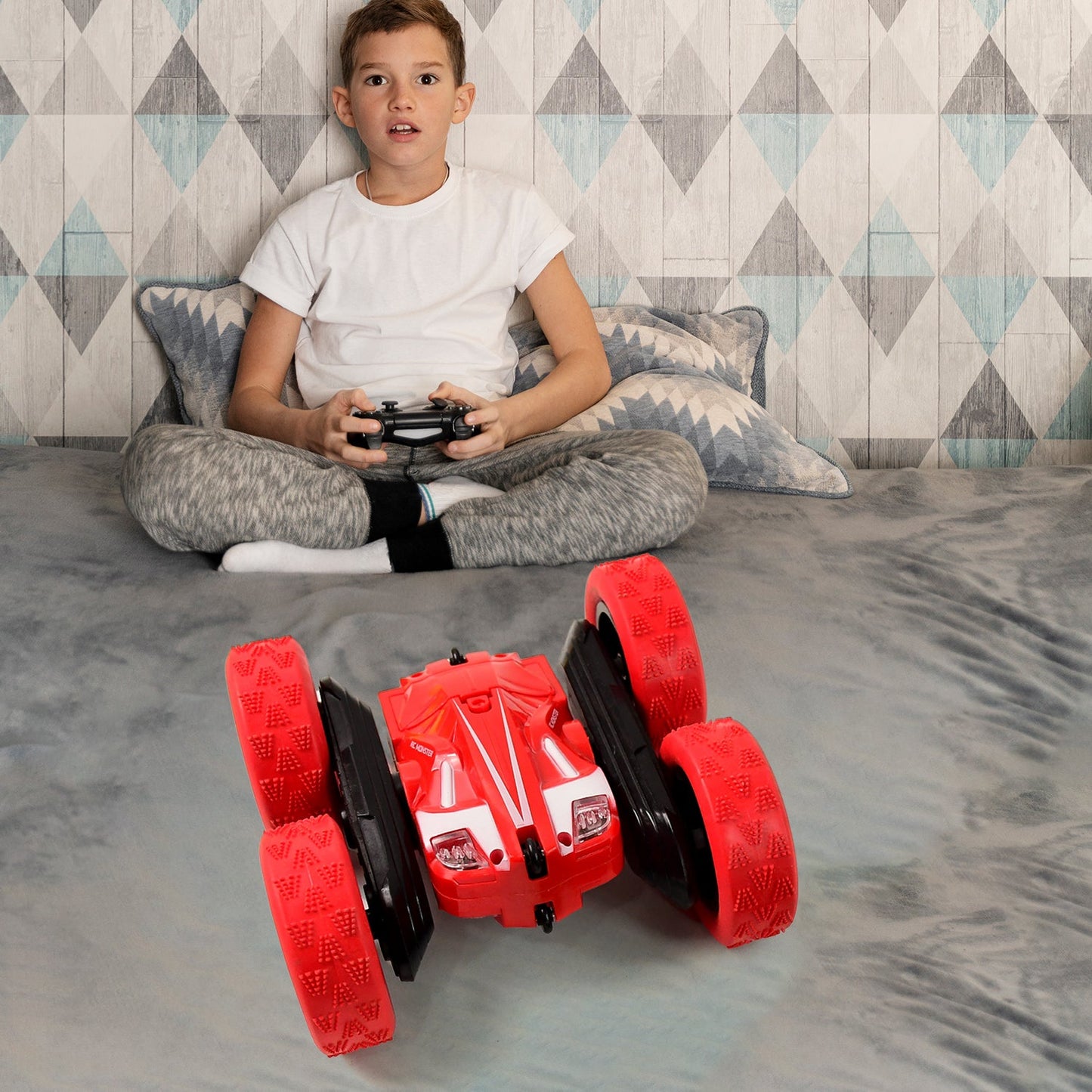 Electroplay Remote Control Car, Double Sided Fast Stunt Car (1 Set)