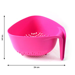 Supermom Plastic Premium Multipurpose Triangular Kitchen Colander (1 Pc)