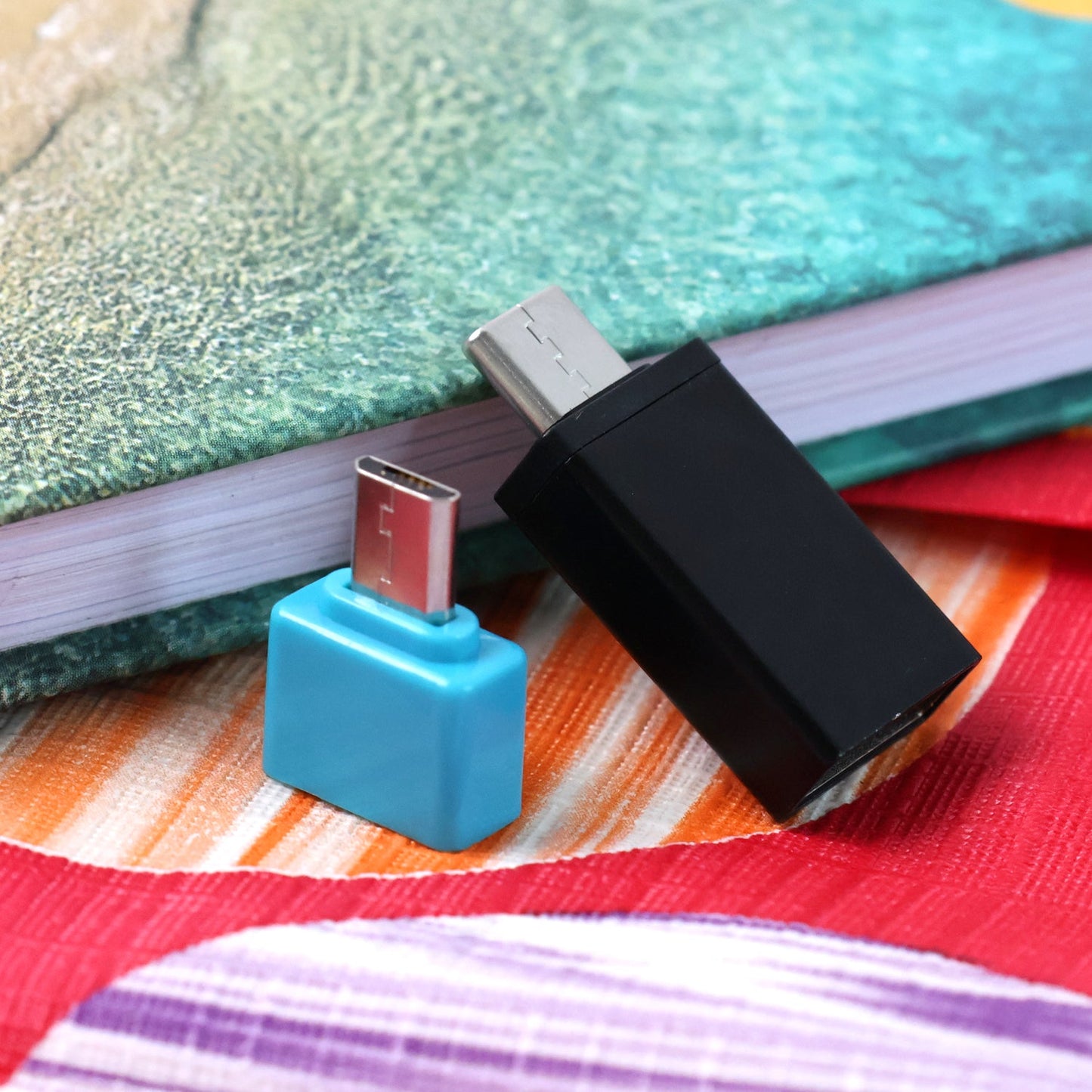 USB Micro & Type-C to USB-A OTG Adapter - (2 Pc / Set)