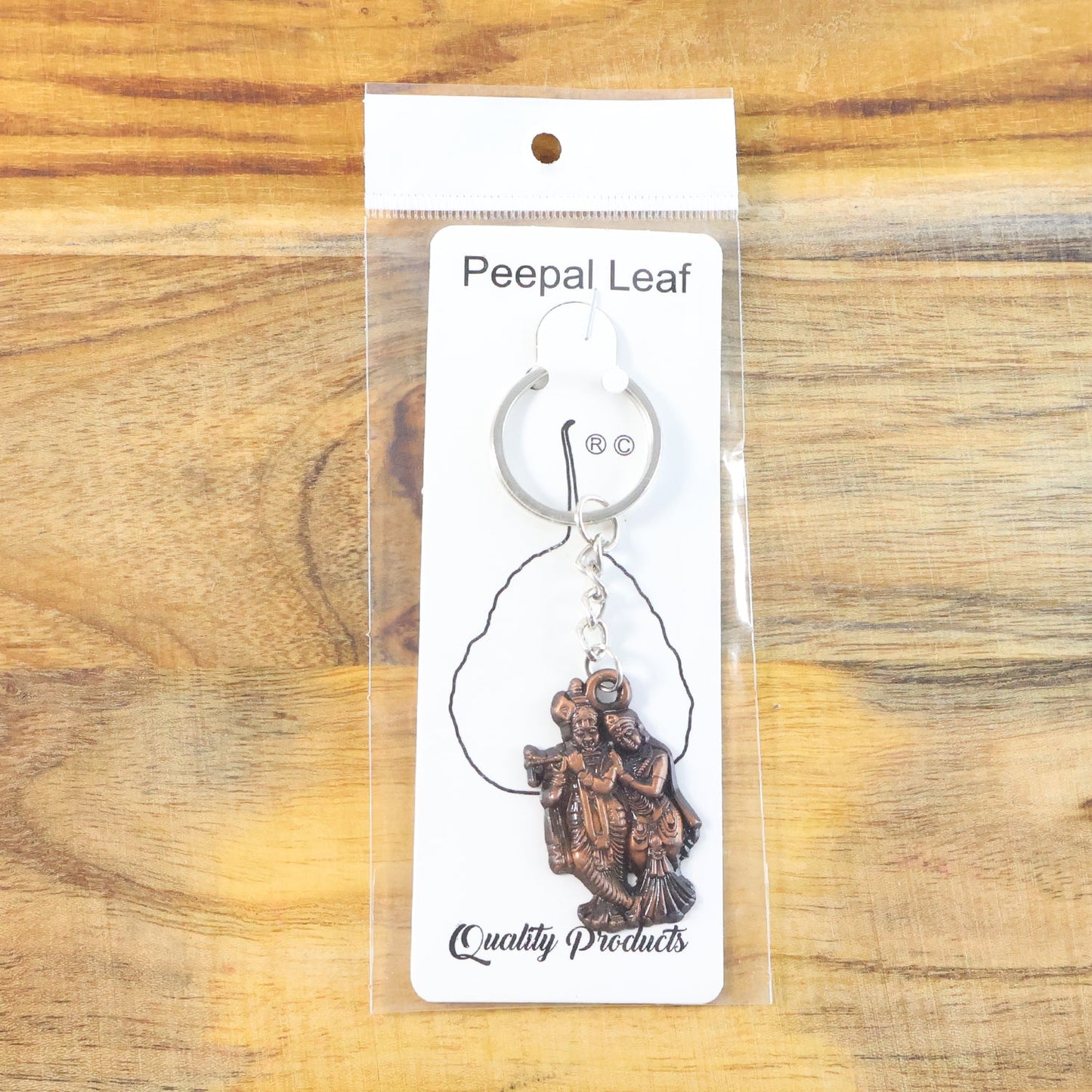 Radha Krishna Metal Keychain (1 Pc)