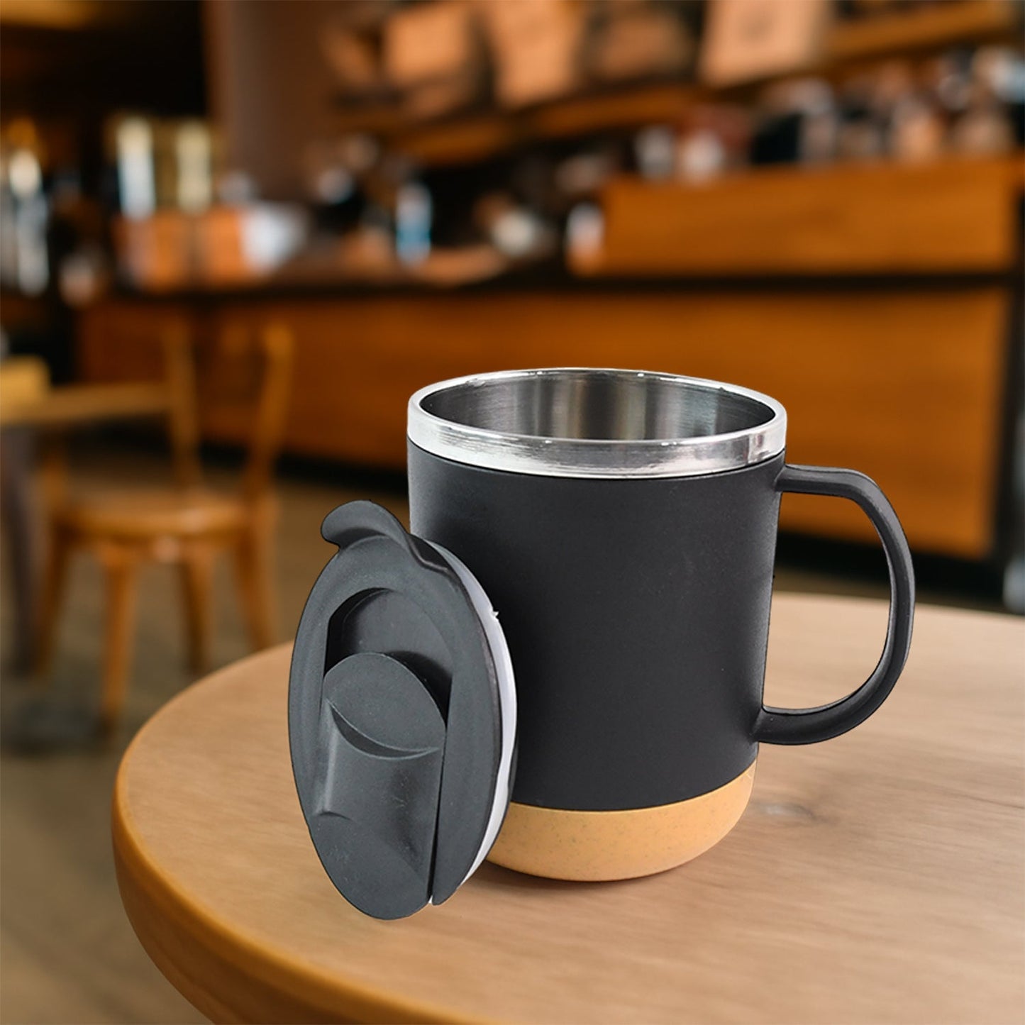 Customize Insulated Coffee Mug with Spill-Proof Lid (Approx 450ML & 1 Pc)