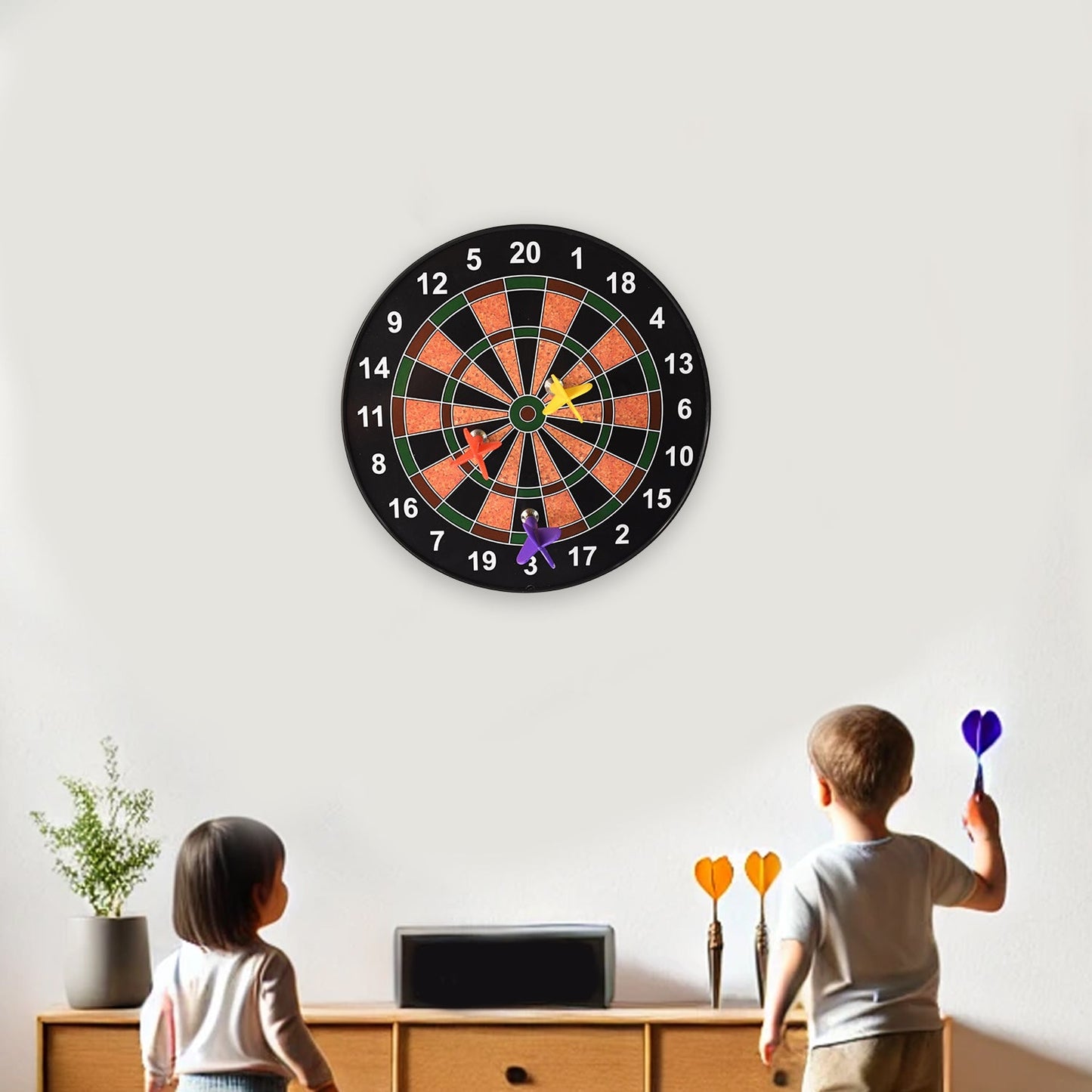 Classic Magnetic Dartboard Game Set