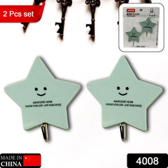 Multipurpose Strong Self-Adhesive Hooks – Heavy Plastic Wall Hooks for Home, Kitchen & Office Use