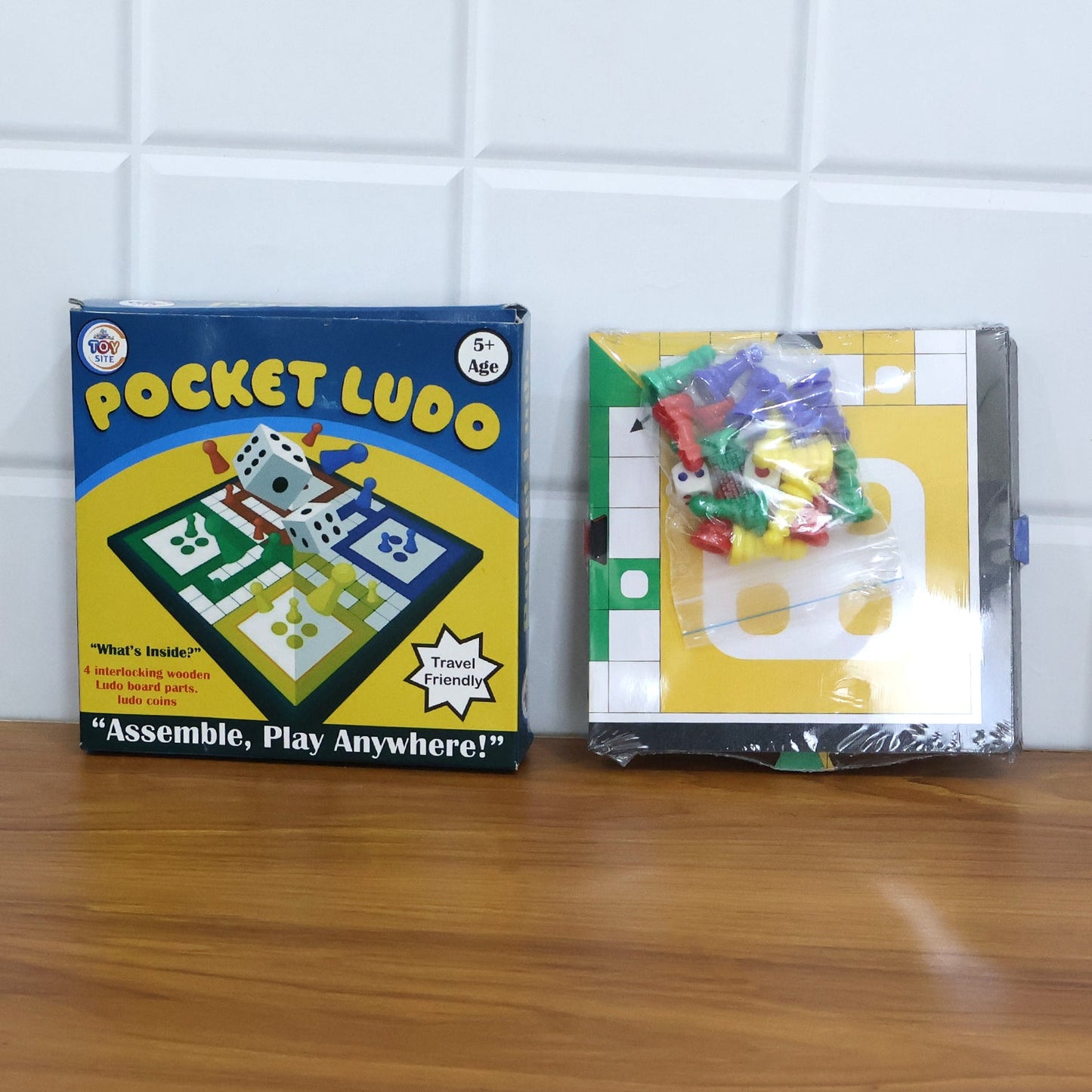 Pocket Ludo Travel Board Game - (1 Set)