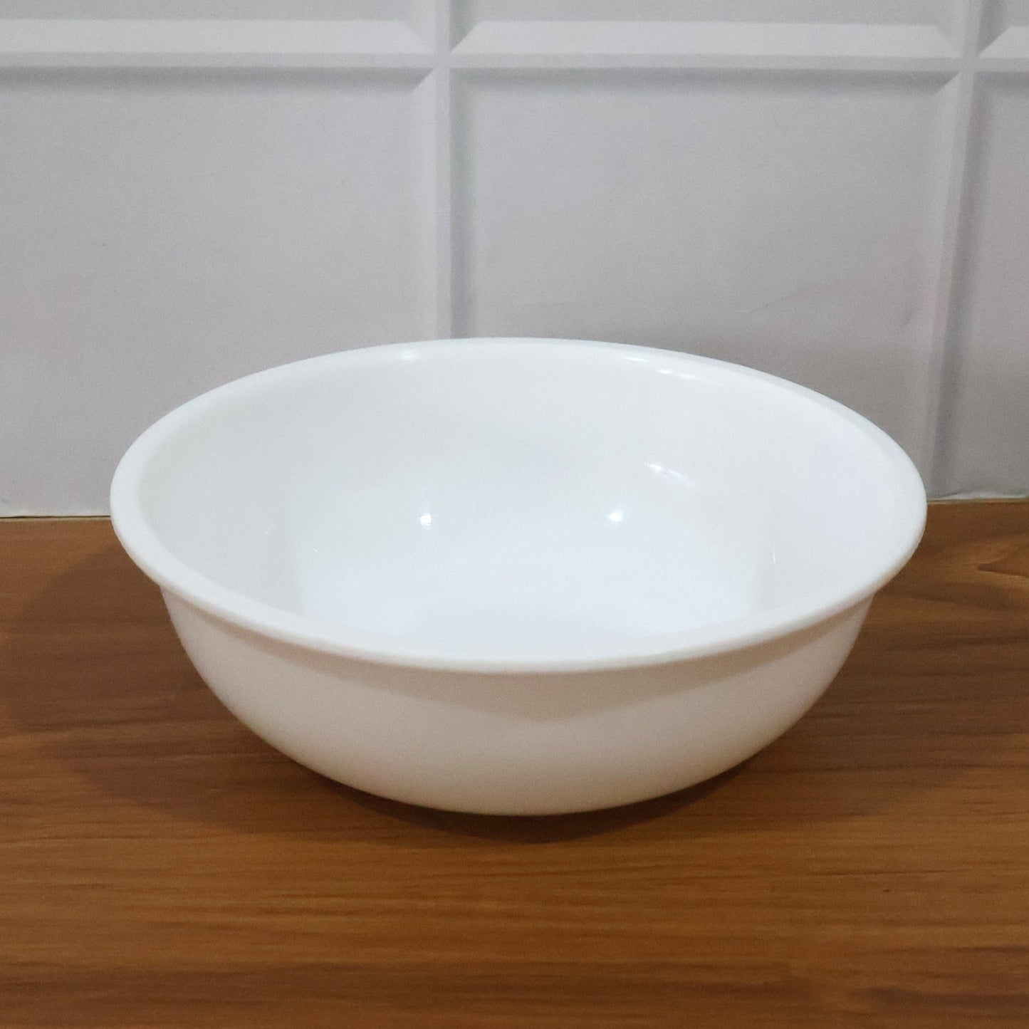 Plastic 6 Inch White Round Deep Serving Bowl (1 Pc)