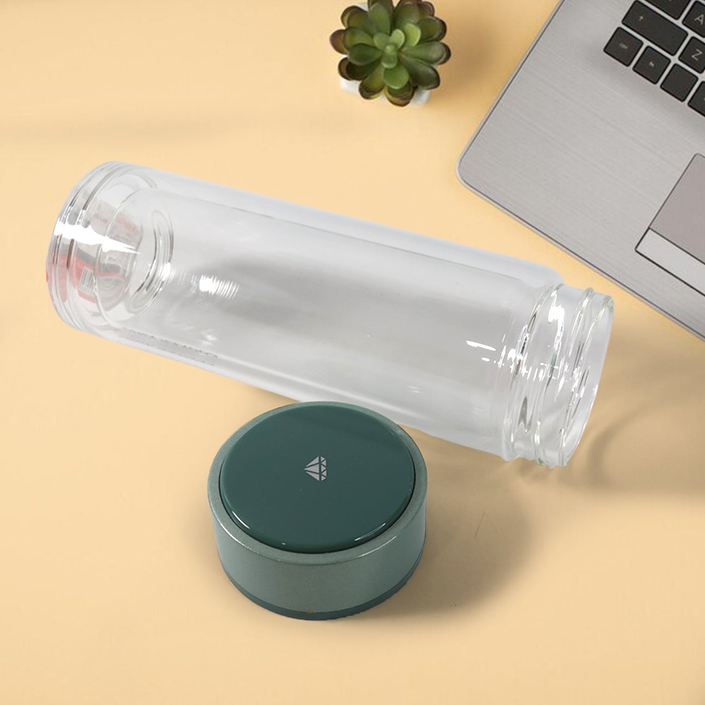 Customize Double Wall Glass Infuser Tea Mug (280ml Approx / 1 Pc)