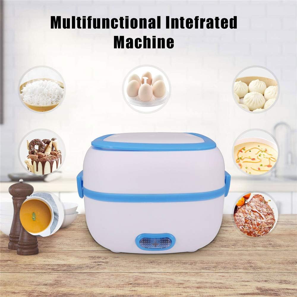 Customize Electric Lunch Box Portable Food Warmer Food Heating Lunch Box Removable Food-Grade Stainless Steel Compartments, 220V 200W, for Car, Truck, officeÂ