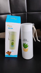 Customize Outdoor sport Glass water bottle leakproof (450 ML)