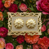 Ornate Rectangular Pooja Thali Tray - (1 Pc)