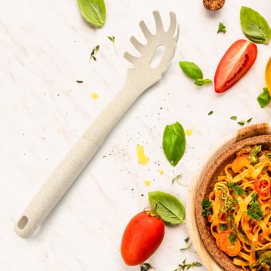 Plastic Kitchen Utensil - Heat-Resistant Non-Stick Whisk, Pasta & Soup Spoon (1 Pc )