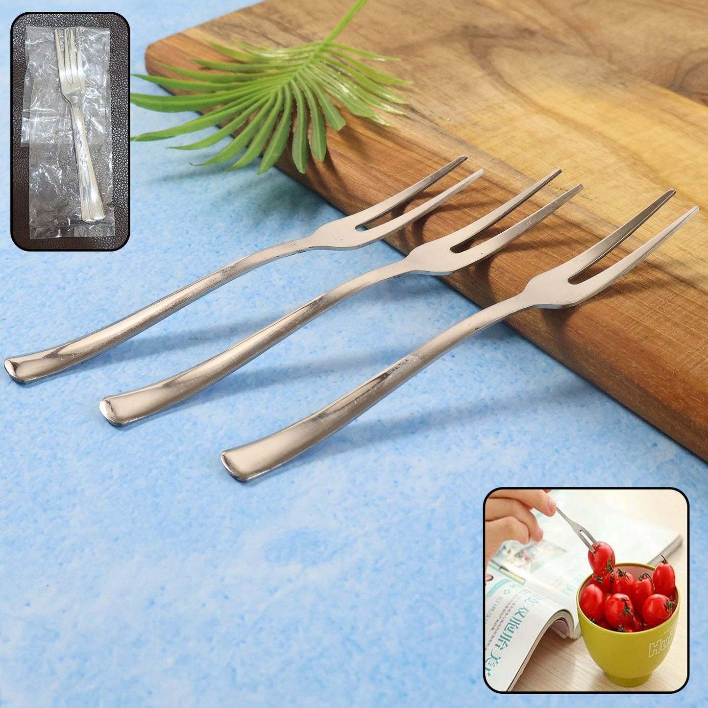 Mini Dessert & Fruit Fork - (3 Pc )