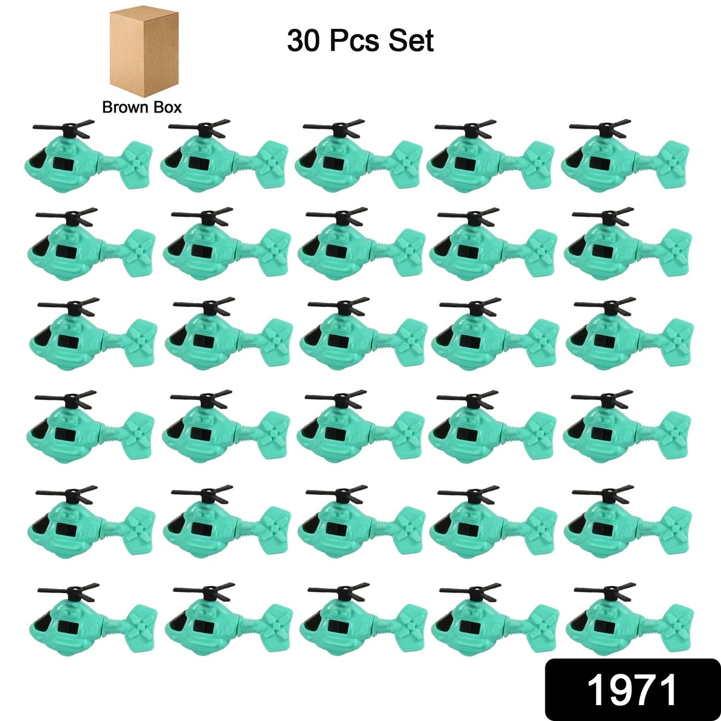 Small DIY Helicopter Toy, Small Kid's Toy, Rotating Tail Wing DIY Helicopter (30 Pc Set)