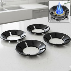 Gas Stove Flame Protector Ring (25 x 25 cm, 4 Pc)