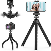 Flexible Mini Tripod Stand with Adjustable Mobile Holder