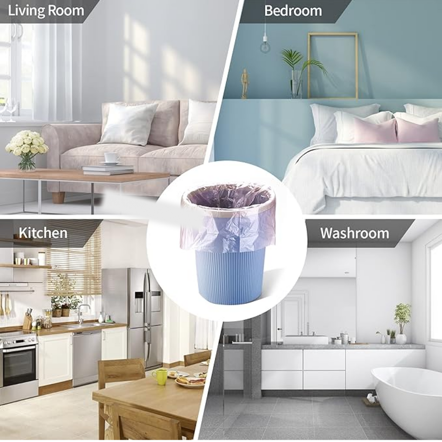 Garbage Bags Roll 45 x 45 cm (1 Pc / Mix Color)