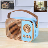 Vintage Style Wireless Portable Speaker with Retro Radio (1 Pc)