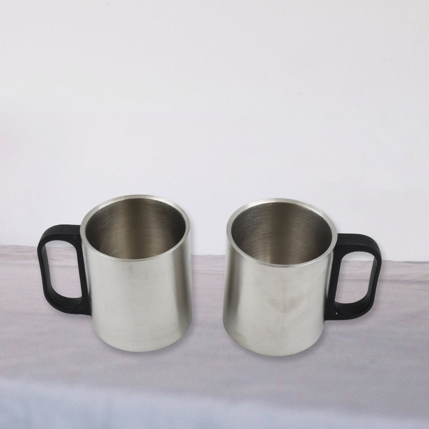 Customize Double Wall Stainless Steel Thermos Flask 500ml Vacuum Insulated Gift Set with Two Cups Hot & Cold, Stainless Steel, Diwali Gifts for Employees, Corporate Gift Item (3 Pcs Set)