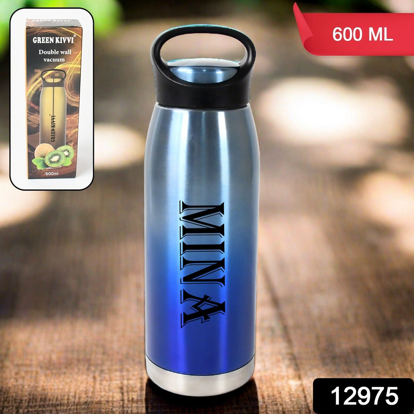 Customize Vacuum Stainless Steel Double Wall Water Bottle, Fridge Water Bottle, Stainless Steel Water Bottle Leak Proof, Rust Proof, Cold & Hot Thermos steel Bottle| Leak Proof | Office Bottle | Gym | Home | Kitchen | Hiking | Trekking | Travel Bottle