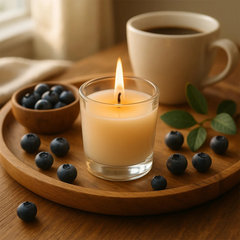 In'lief Blueberry Soy-Blend Votive Candle Glass – 50 gm (1 Pc)