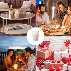 In'lief Blueberry Soy-Blend Votive Candle Glass – 50 gm (1 Pc)