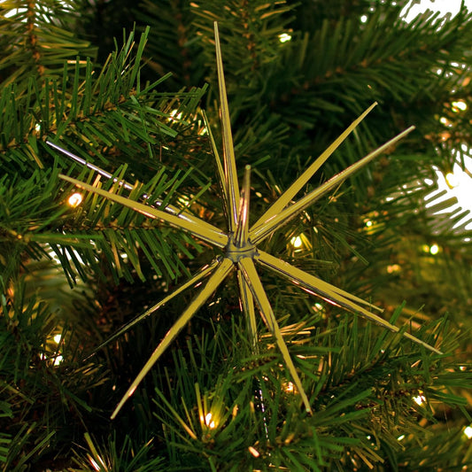 3D Gold Star Hanging Decoration Star, Acrylic Look Hanging Luminous Star for Windows, Home, Garden Festive Embellishments for Holiday Parties Weddings Birthday Home Decoration (Big)