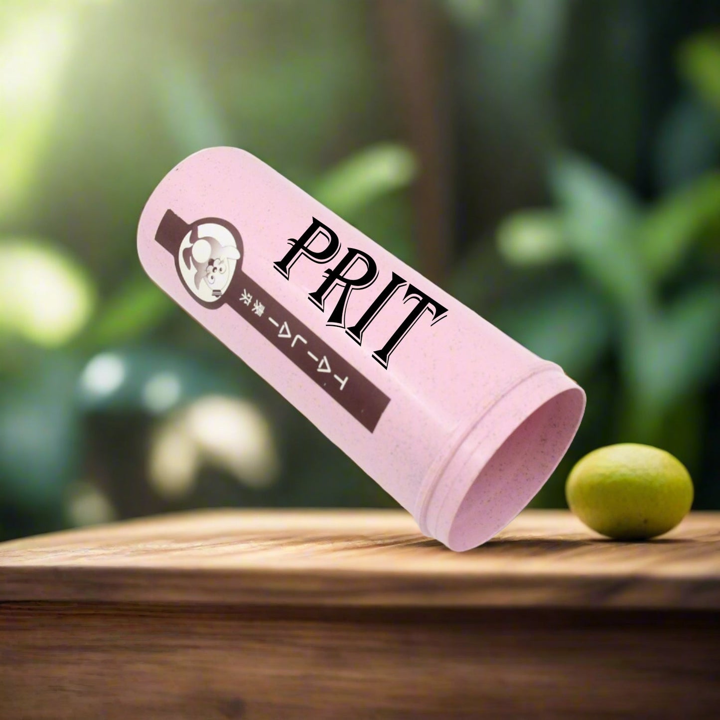 Customize Travel Coffee Cup Portable Water Bottle Wheat Straw Coffee Tea Mug Coffee Mug with Lids & Handle for Coffee Tea Portable for School (300 ML Approx)