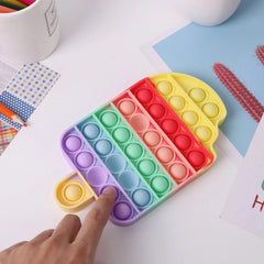 Ice cream-shaped push fidget toy