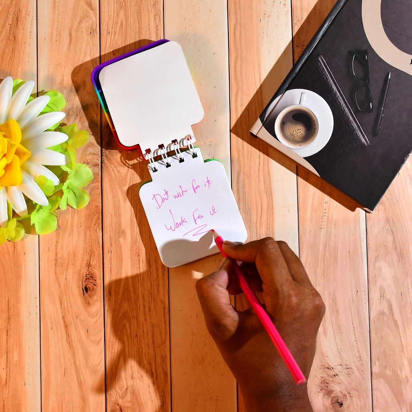 It fidget notebook with heart design