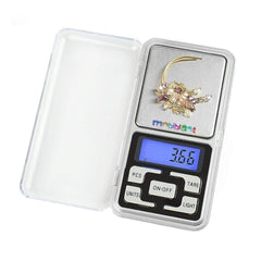 Digital pocket scale, 200g capacity.