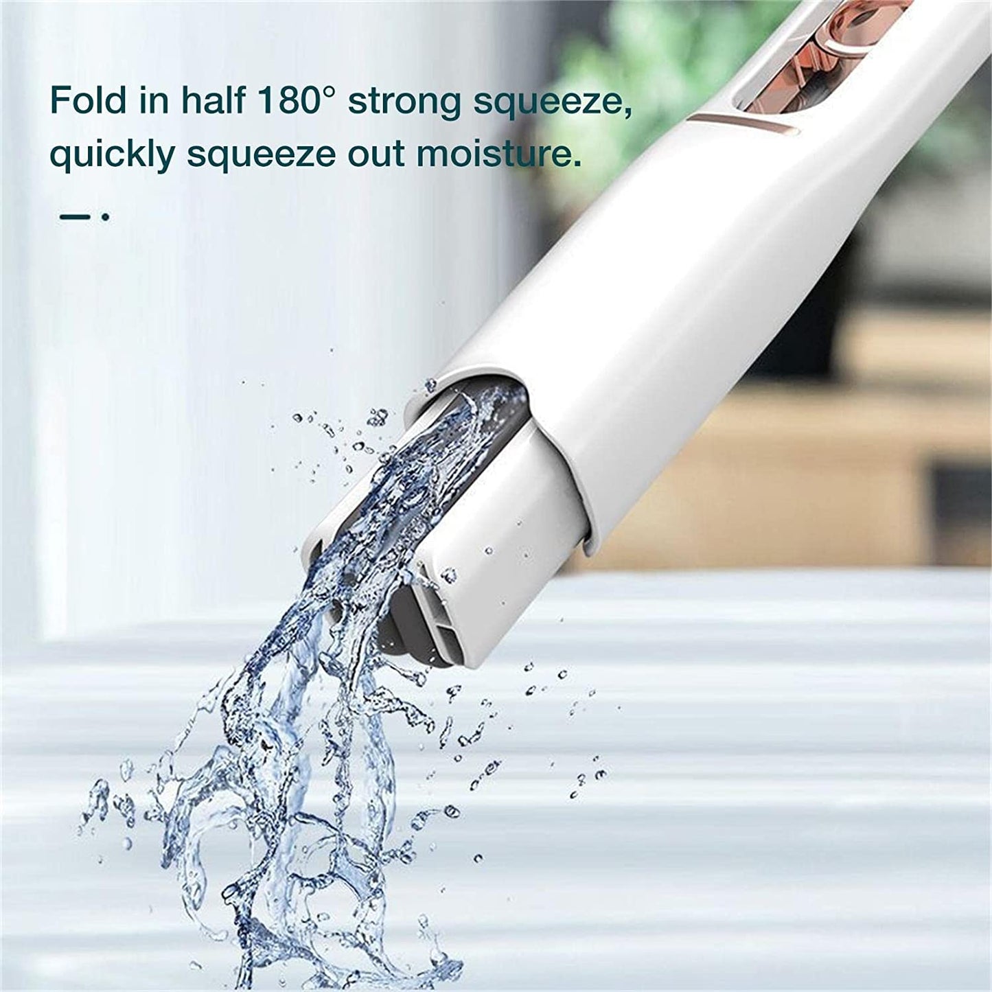 Portable Self-Squeeze Mini Mop – Strong Absorbent Mop for Bathroom & Kitchen
