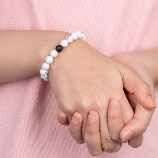 Crystal Natural Stone Couple Bracelet (Pack Of 2Pcs)