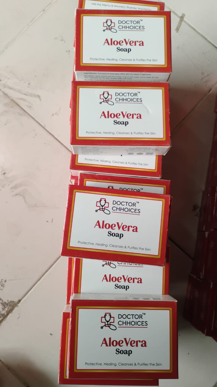 Doctor Chhoices Premium Aloe Vera Herbal Bath Soap (1 Pc)