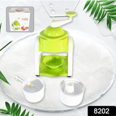 Miracle Small Plastic Ice Gola Maker Ice snowmaker Machine | Ice Crusher | Indoor Outdoor Manual With Steel Blade & Anti slip Grip (1 Pc)