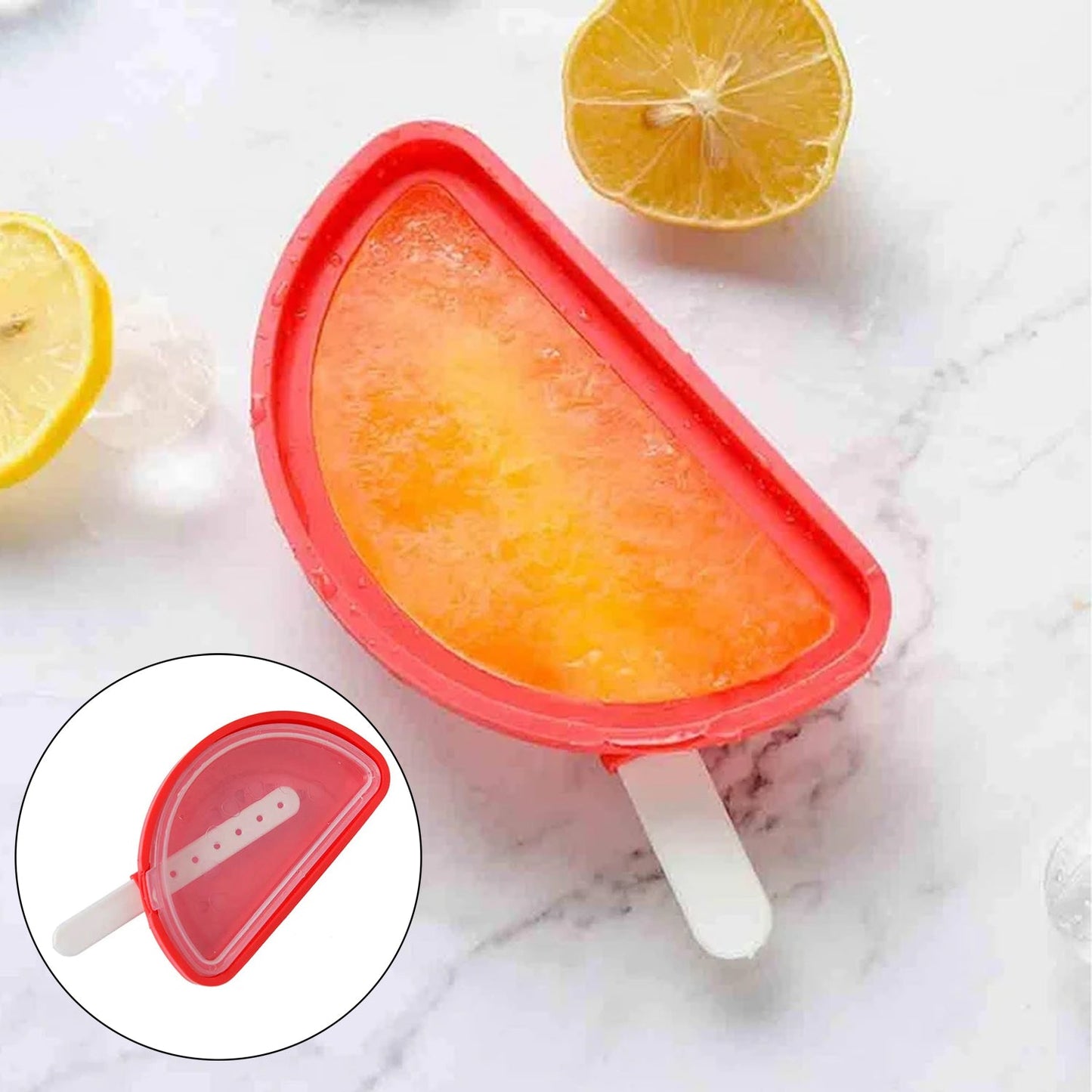 Silicone Ice Cream and Ice Moulds - Watermelon sicle Molds, DIY Kitchen Tool for Ice Treats